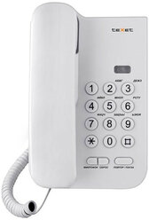Телефон проводной teXet ТХ-212 светло-серый