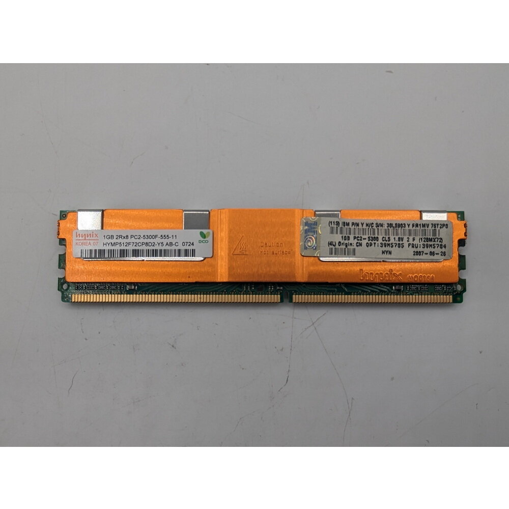 Модуль памяти HYMP512F72CP8D2-Y5, 39M5784, 38l5983, 39m5785, SK Hynix, IBM, DDR2, 1Gb, 5300