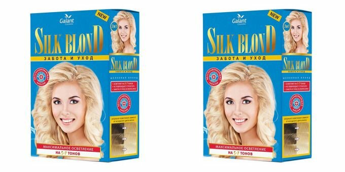 Galant Cosmetic Осветлитель для волос Silk Blond,120 гр, 2 уп