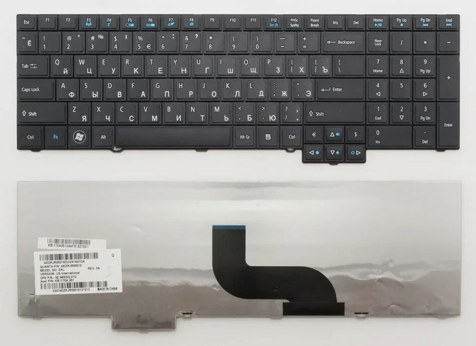 Клавиатура для ноутбука Acer KB.I170A.372 черная