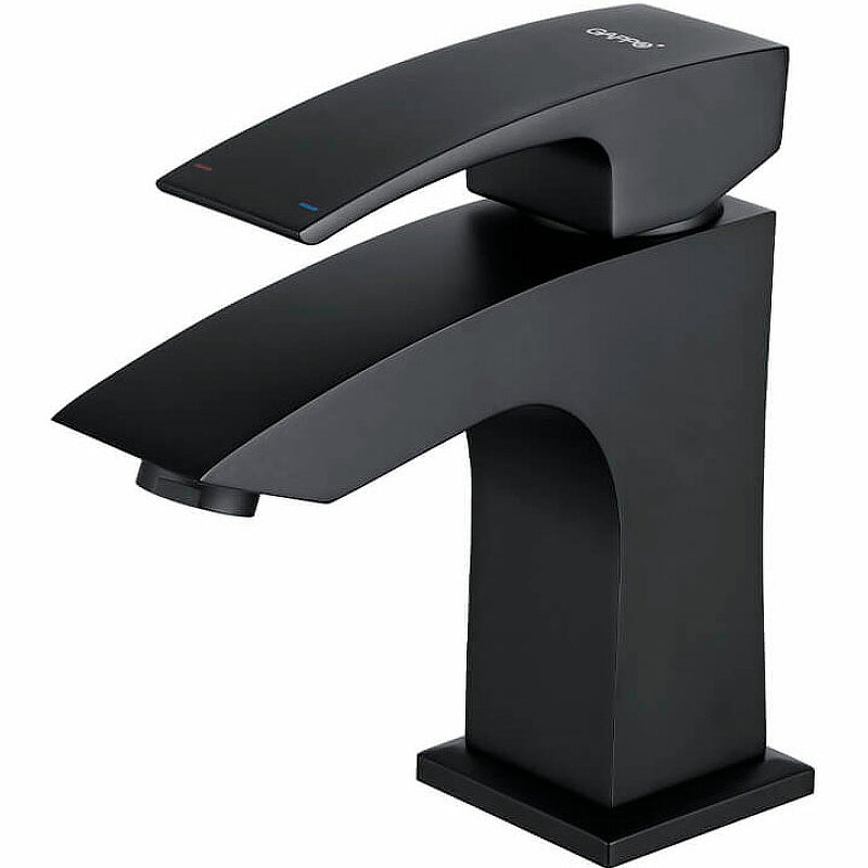 фото Смеситель для раковины Gappo G07-6 G1007-66, Черный матовый