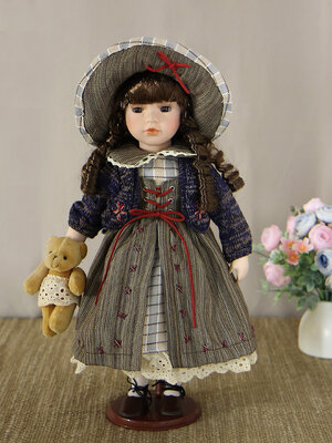 Кукла фарфоровая 16' на подставке KSVA-YF-161008