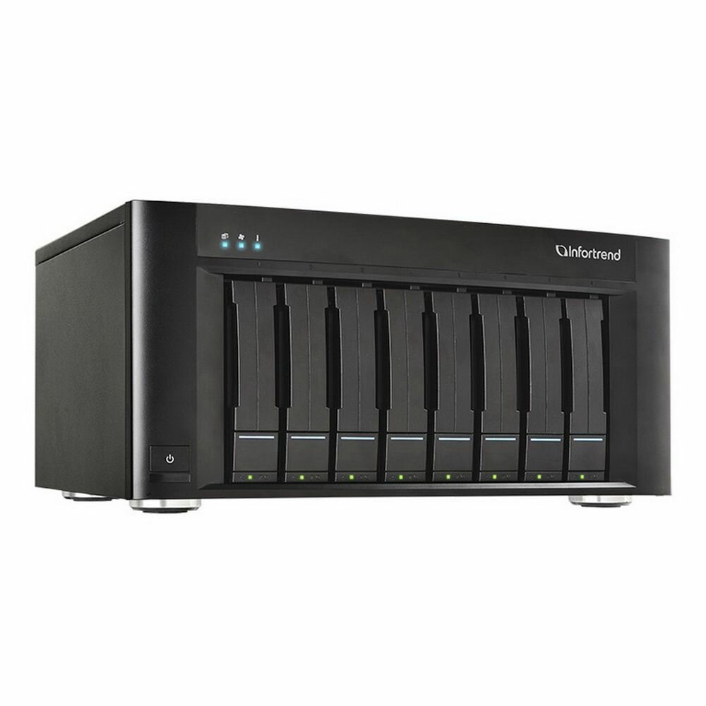 Сетевой накопитель Infortrend GSe Pro 108-C 8bay supports NAS SAN object protocol and Cloud gateway including Intel Atom 2.4GHz 4C CPU 1x4GB non-