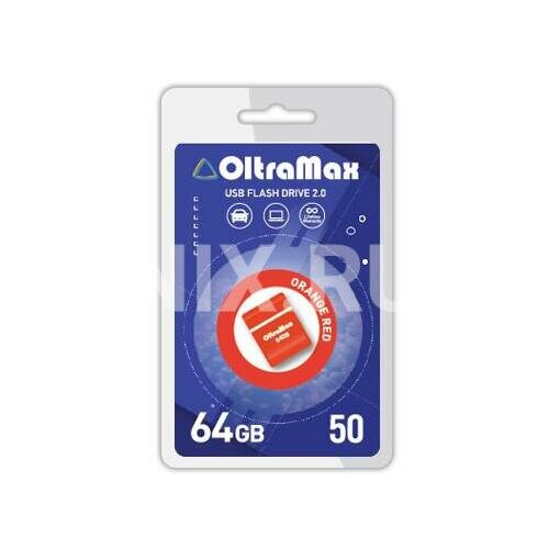 Флешка Oltramax OM-64GB-50-Orange Red 2.0 64 Гб