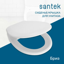 Сиденье-крышка для унитаза Santek Бриз 1WH301947 полипропилен