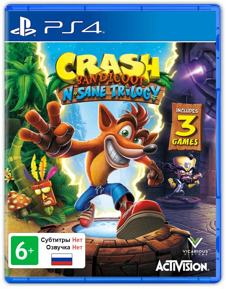 Игра Crash Bandicoot N.Sane Trilogy (PlayStation 5 PlayStation 4 Английская версия)