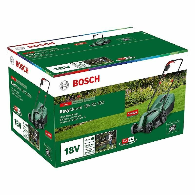 Аккумуляторная газонокосилка Bosch CityMower 18V-32-200 SOLO (06008B9D01) - фотография № 2