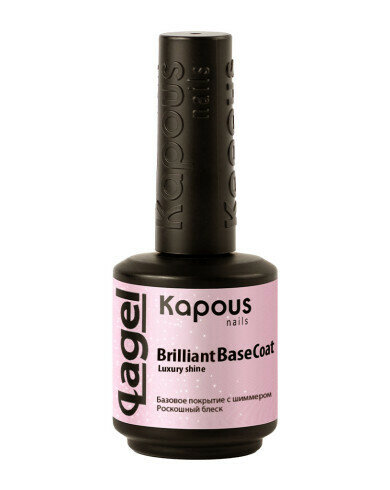 Kapous Professional Nails Покрытие, базовое, с шиммером Роскошный блеск , 15мл