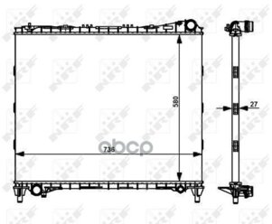 Радиатор Landrover Range Rover Sport 07/2013>? NRF арт. 59174