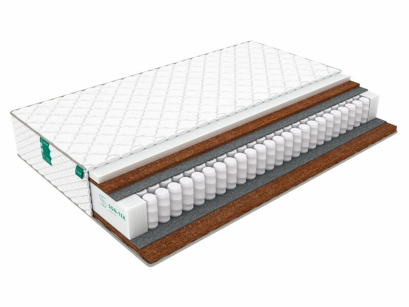Матрас Sleeptek Premier FoamStrong Cocos, 140x185 см (нестандартный), пружинный