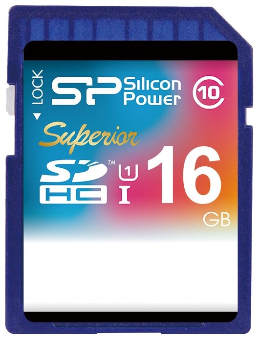 Карта памяти 16Gb Silicon Power SDHC Class 10 (SP016GBSDHCU1V10)