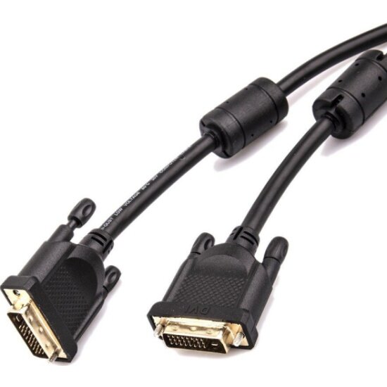 Кабель AOPEN/QUST DVI (24+1) M/M 1.8m, 2 фильтра