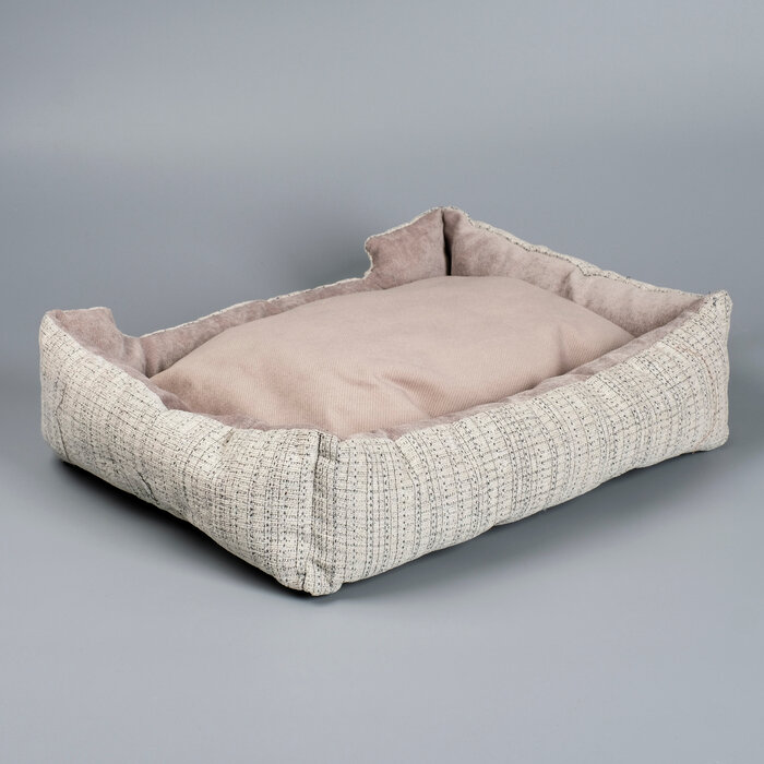 Пижон Лежанка-диван с двусторонней подушкой, 53 х 42 х 11 см, микс цветов - фотография № 6