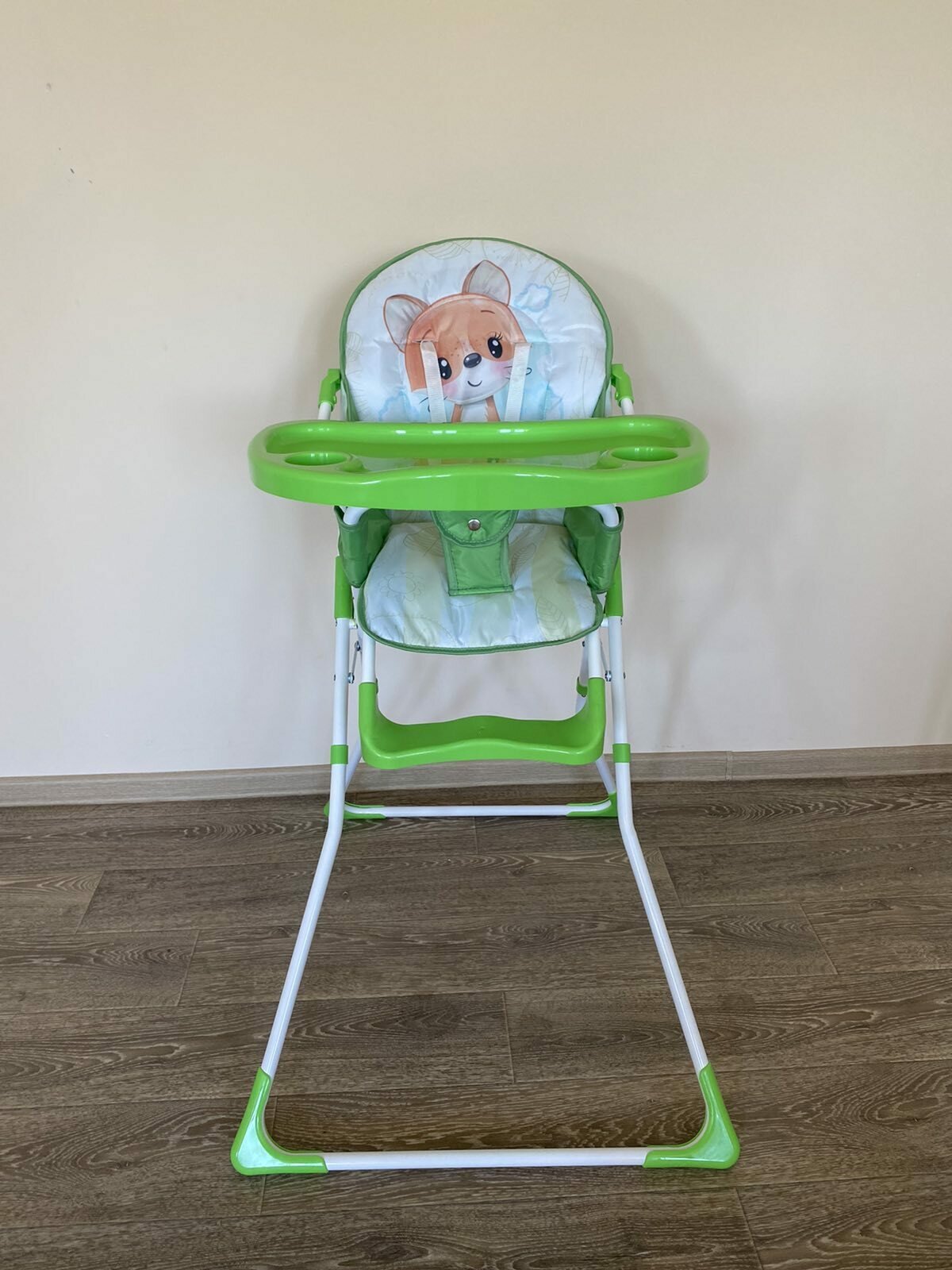 фото Стульчик для кормления "Лисенок" (зеленый) с перекидной спинкой