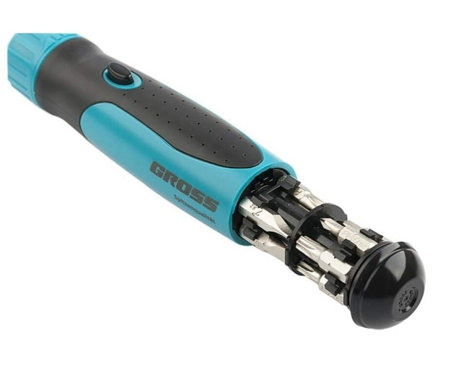 фото Отвёртка со сменными битами Gross 11611, 13 предм., синий