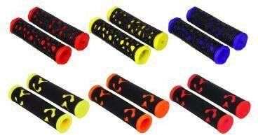 фото SILAPRO Грипсы велосипедные 2шт., 12.5см, комбинированная резина, 2 дизайна (195-095) (Грипсы велосипедные)