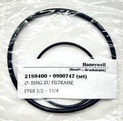 Комплект уплотнительных колец для фильтра Honeywell (Resideo Braukmann) F76S 1/2-1 1/4 арт. 2189400, арт. 0900747 (set)