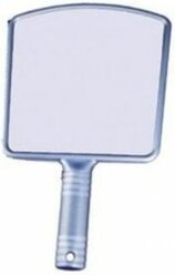 HairWay Зеркало парикмахерское заднего вида с ручкой голубое 22.3 х 36 см