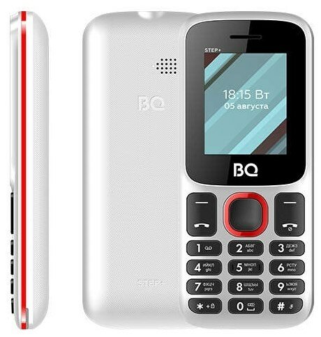 Мобильный телефон BQ 1848 Step+ 1848 Step+ белый/красный 2Sim 1.77" 128x160 Thr-X