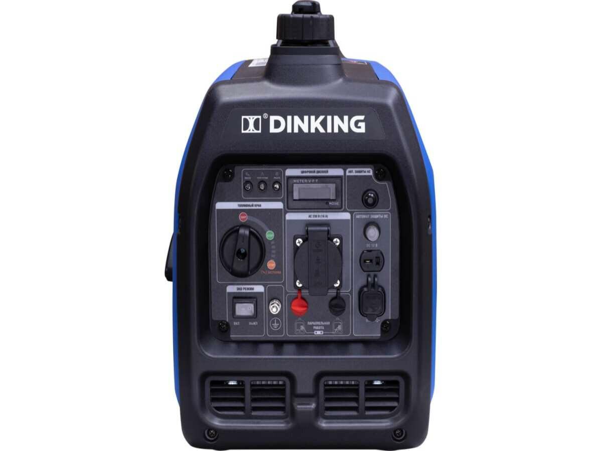 Генератор бензиновый инверторный Dinking DK2500i (2.5кВт, 230В/50Гц, DK164, бак 4л.) - фотография № 2