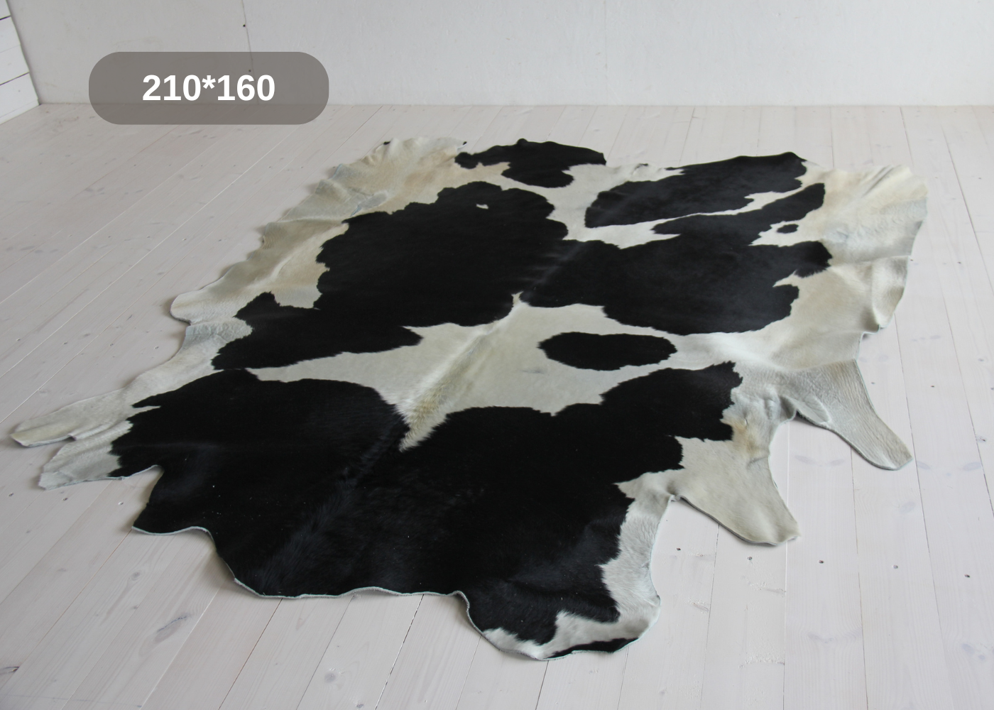 Ковер шкура коровы натуральная природный окрас Shkura-Dekor коричневая пятнистая Премиум 2.5*1.7