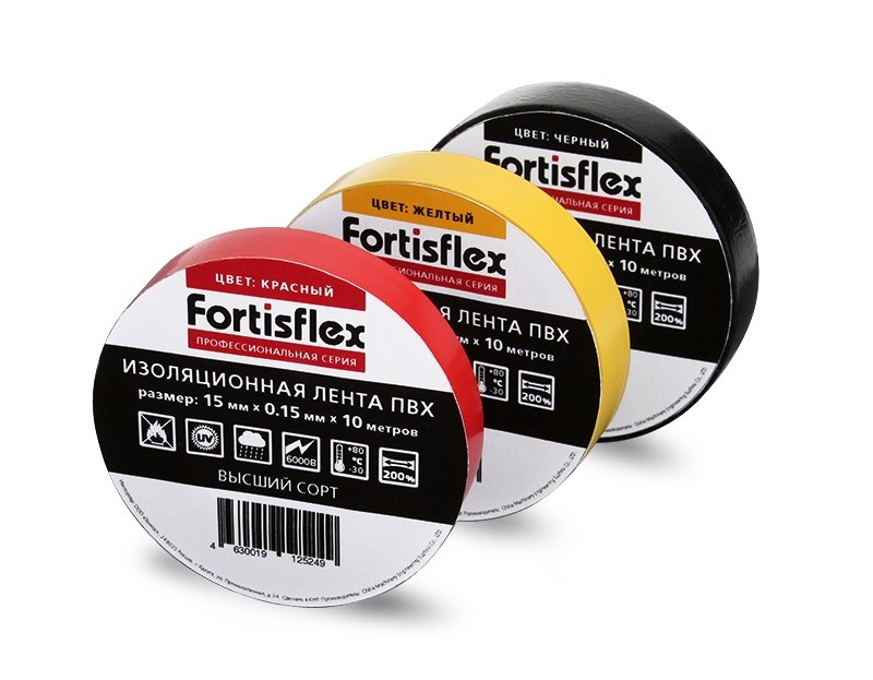 Fortisflex Изолента ПВХ 19х0.15х20 71231