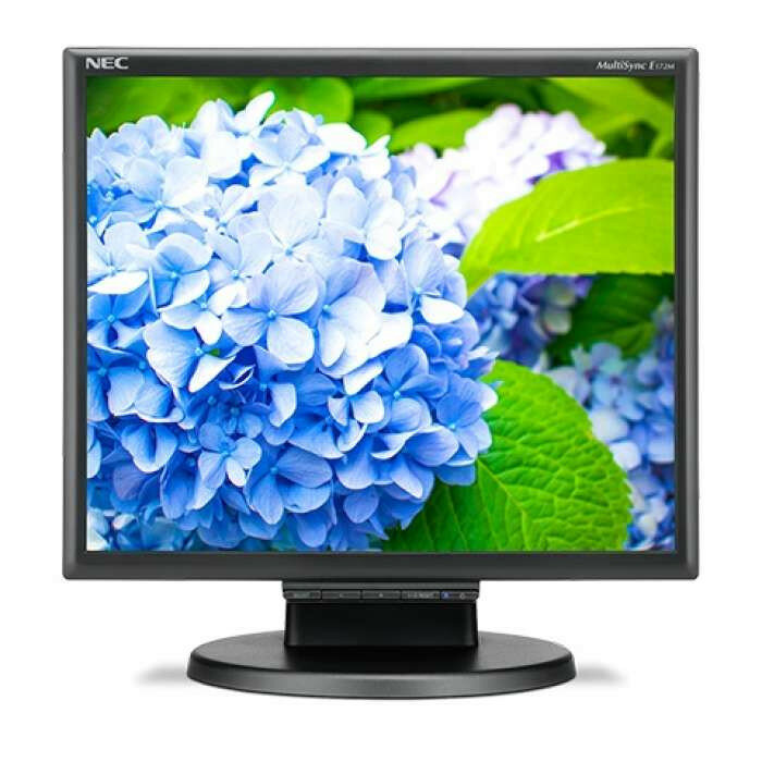 Монитор NEC 17" E172M-BK LCD Bk/Bk ( TN; 5:4; 250cd/m2; 1000:1; 5ms; 1280x1024; 170/170; D-Sub; DVI-D; HAS 50 mm; Tilt; Spk 2*1W) ( E172M-BK,дисплей ЖК, LCD, SXGA , VGA )