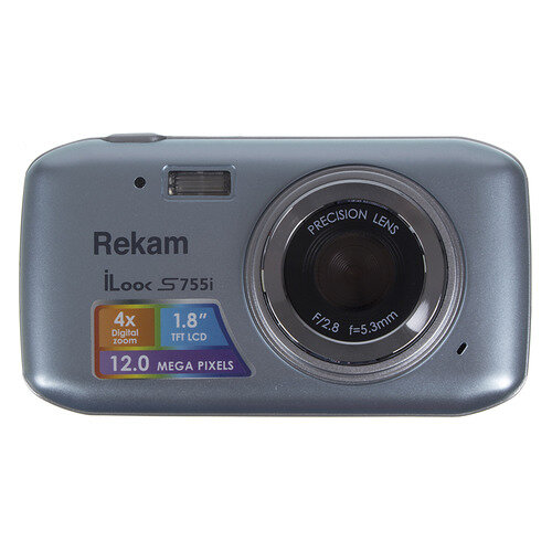 Цифровой фотоаппарат Rekam iLook S755i, серый металлик