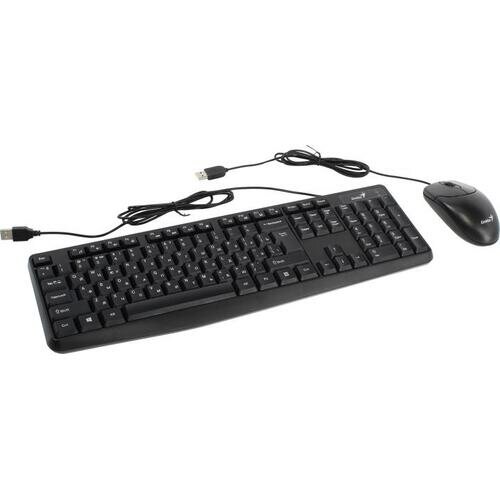 Проводной комплект клавиатура +мышь Genius Smart КМ-170 (31330006403) черный