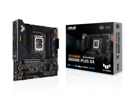 Материнская плата ASUS TUF GAMING B660M-PLUS D4 (LGA1700, mATX)