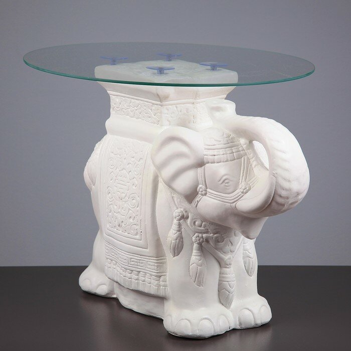 Хорошие сувениры Подставка - стол светящийся "Слон" 58х28х50см - фотография № 2