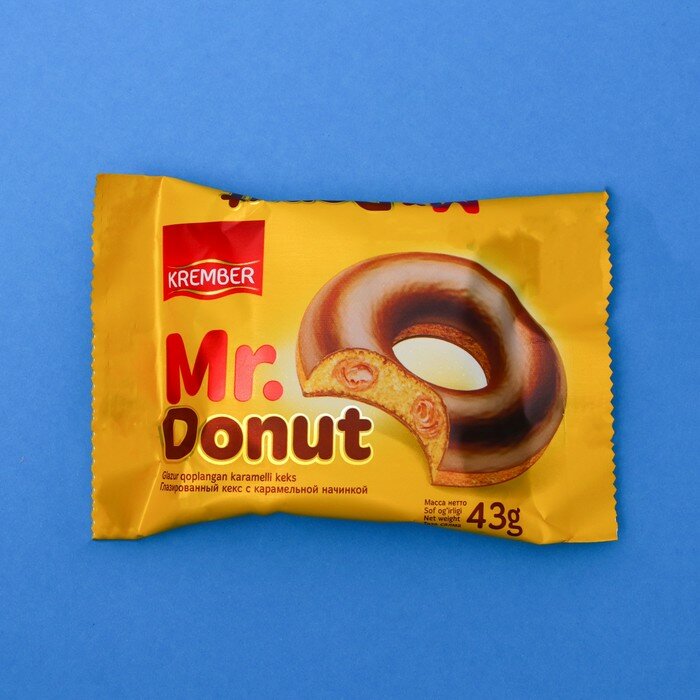 Кекс Mr.Donut с карамельной начинкой, 43 г - фотография № 2