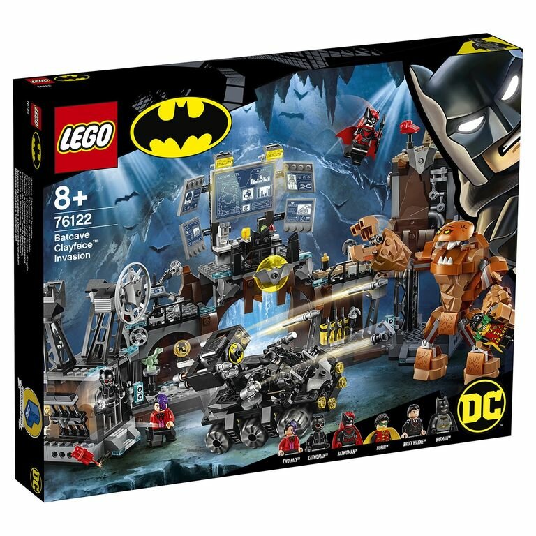 LEGO DC Super Heroes Вторжение Глиноликого в бэт-пещеру, 76122