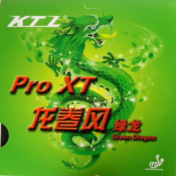 Накладка для настольного тенниса KTL (LKT) PRO XT Green Dragon Black, 2.0