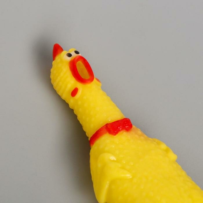 Пушистое счастье Игрушка пищалка «Курица», 16 см, в лапах - фотография № 3