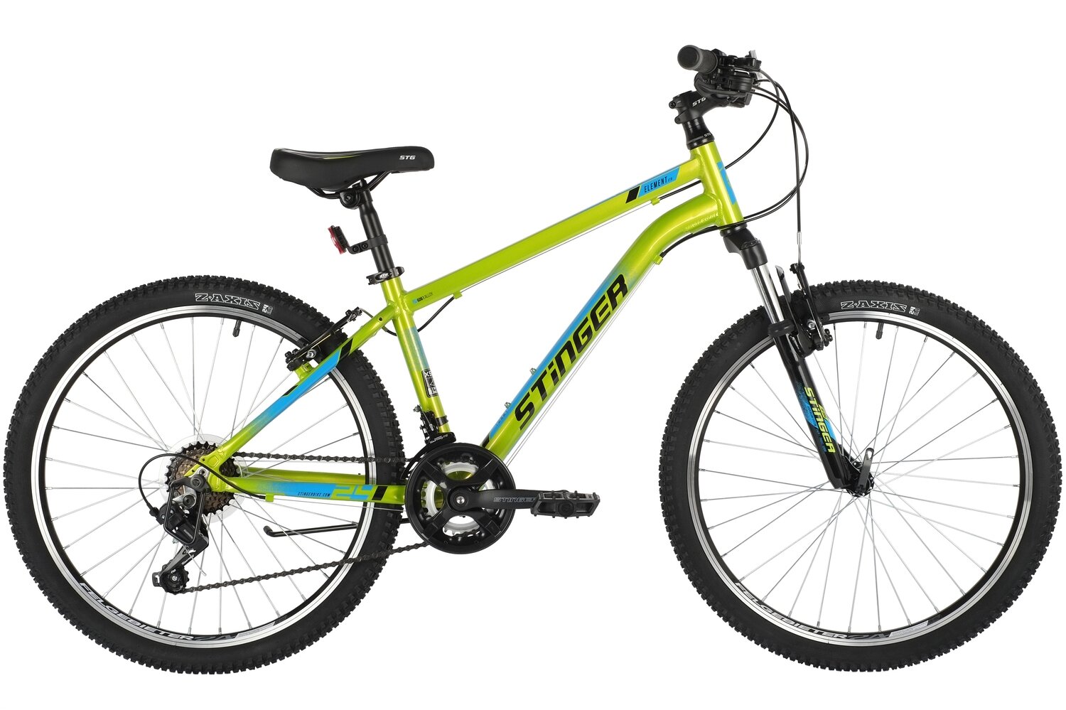 Горный (MTB) велосипед Stinger Element STD 24 (2021) рама 12 зеленый