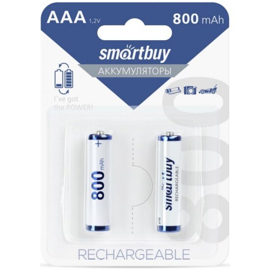 Аккумулятор Smartbuy LR03 AAA 800 mAh (уп 2 шт)