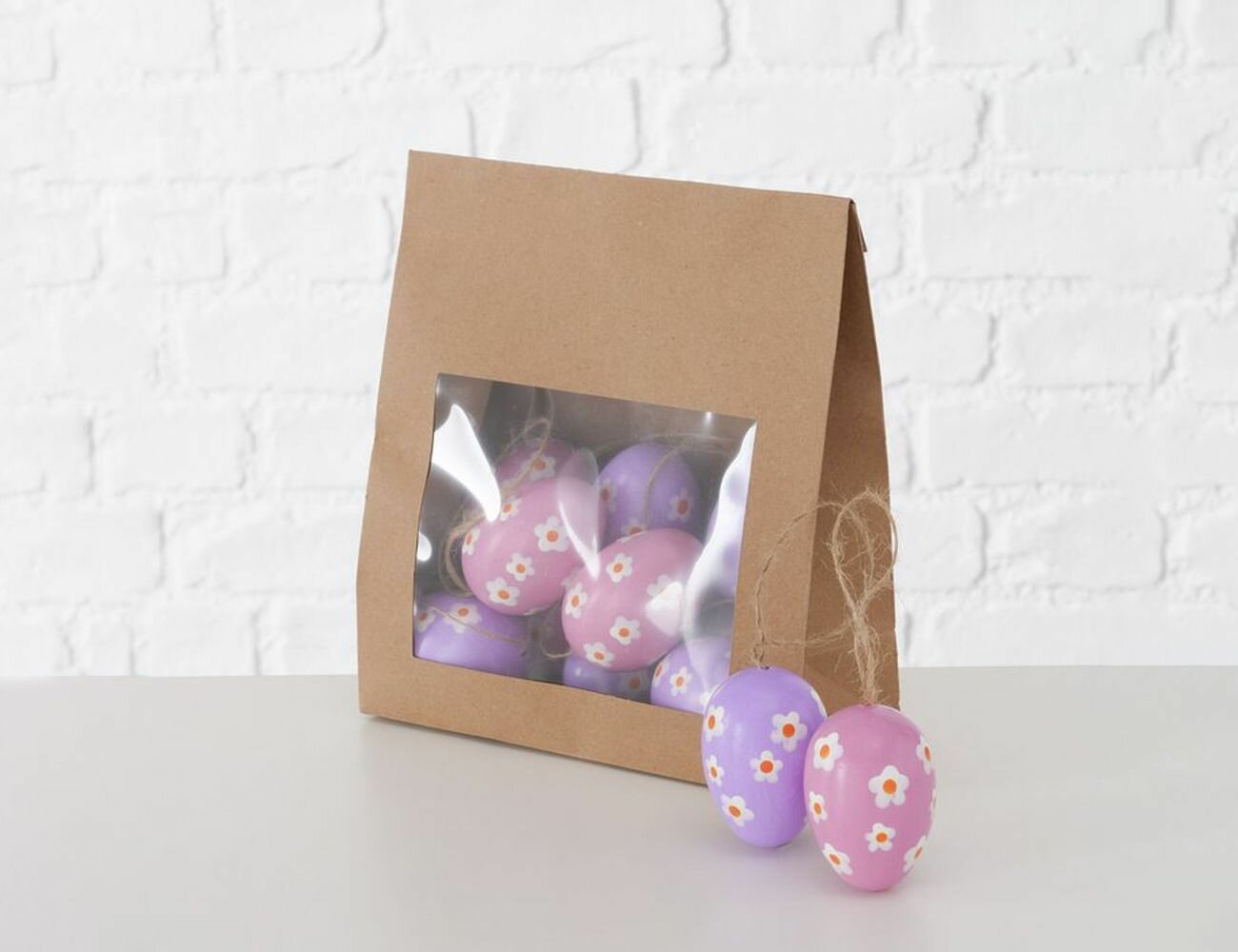 Пасхальные украшения яички-лиловые конфетки, пластик, 6 см, 12 шт, Boltze 2033063