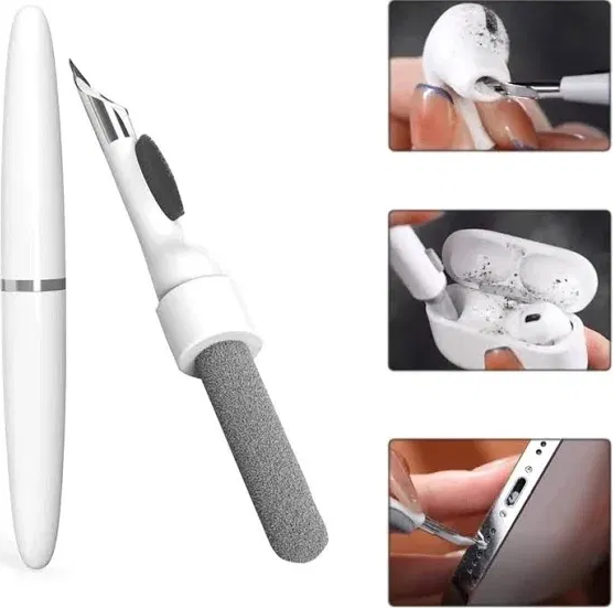 Ручка для чистки 3 в 1 Multi Cleaning Pen - портативный многофункциональный очиститель для наушников, мобильного телефона, компьютера и фотоаппарата