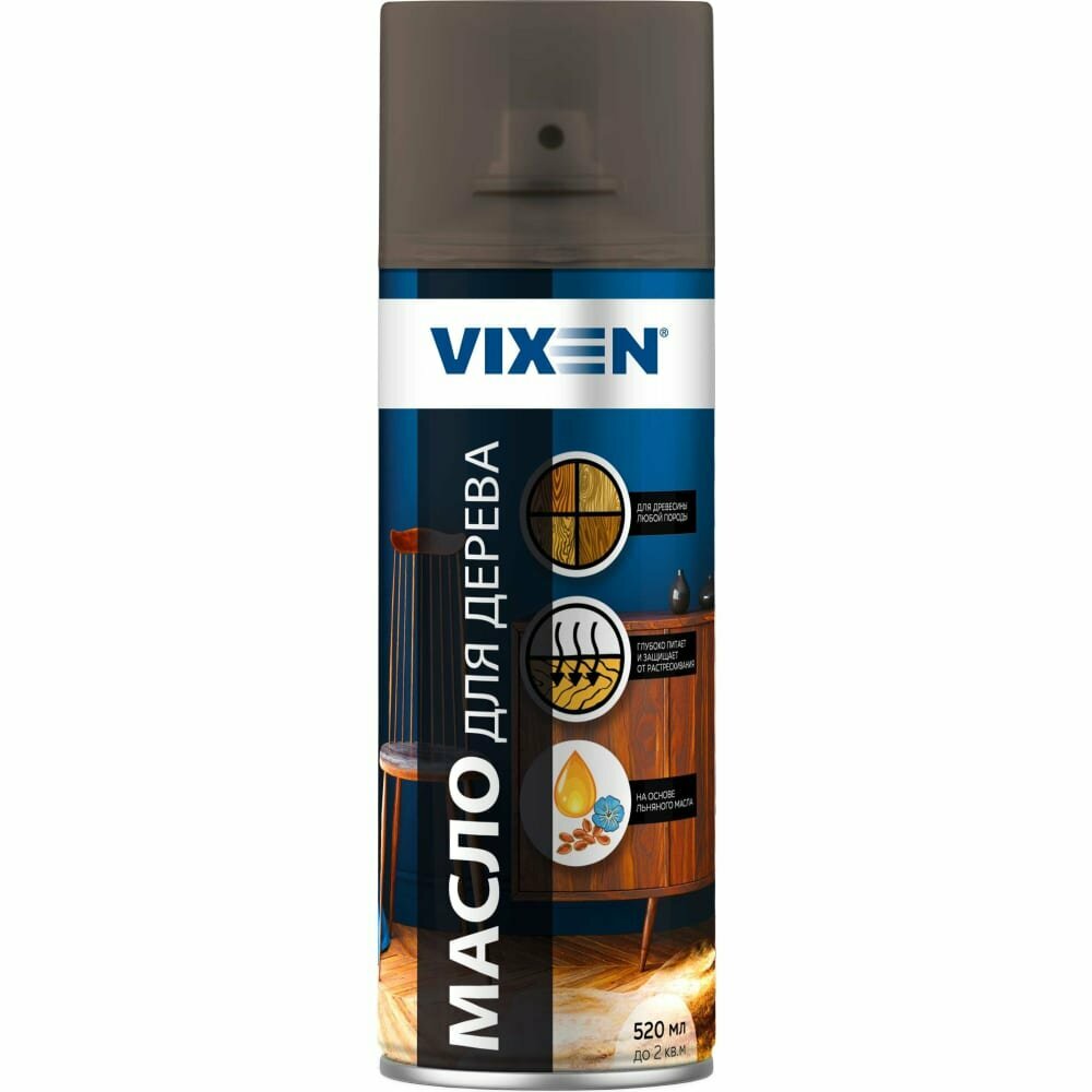 фото Vixen Масло для дерева, коричневый, аэрозоль 12х520 мл. VX91011