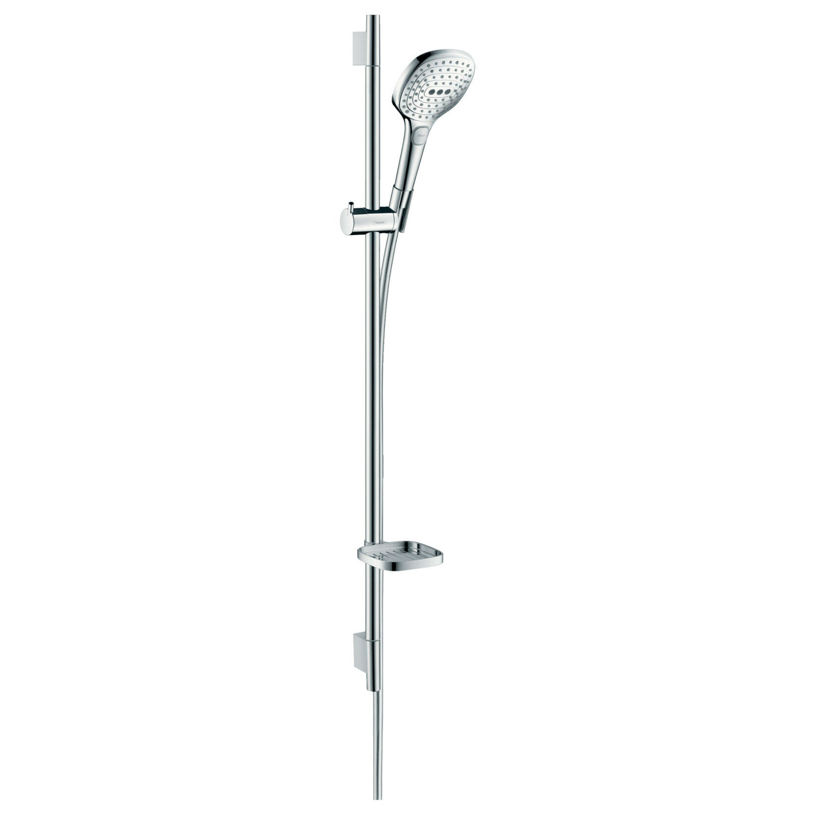 Душевой гарнитур Hansgrohe Raindance Select 120 3jet 90, 26621400 белый/хром - фотография № 1