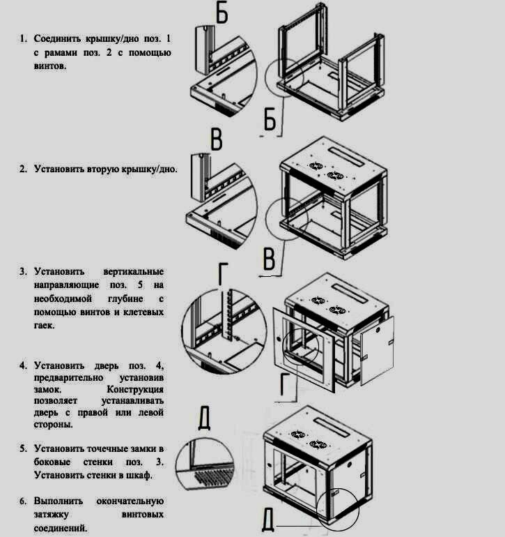 Телекоммуникационный шкаф настенный 19 дюймов 9u 600х600 черный: 19box-9U 60/60GB