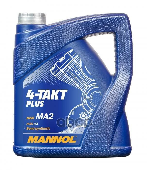 Минеральное моторное масло Mannol 4-Takt Plus