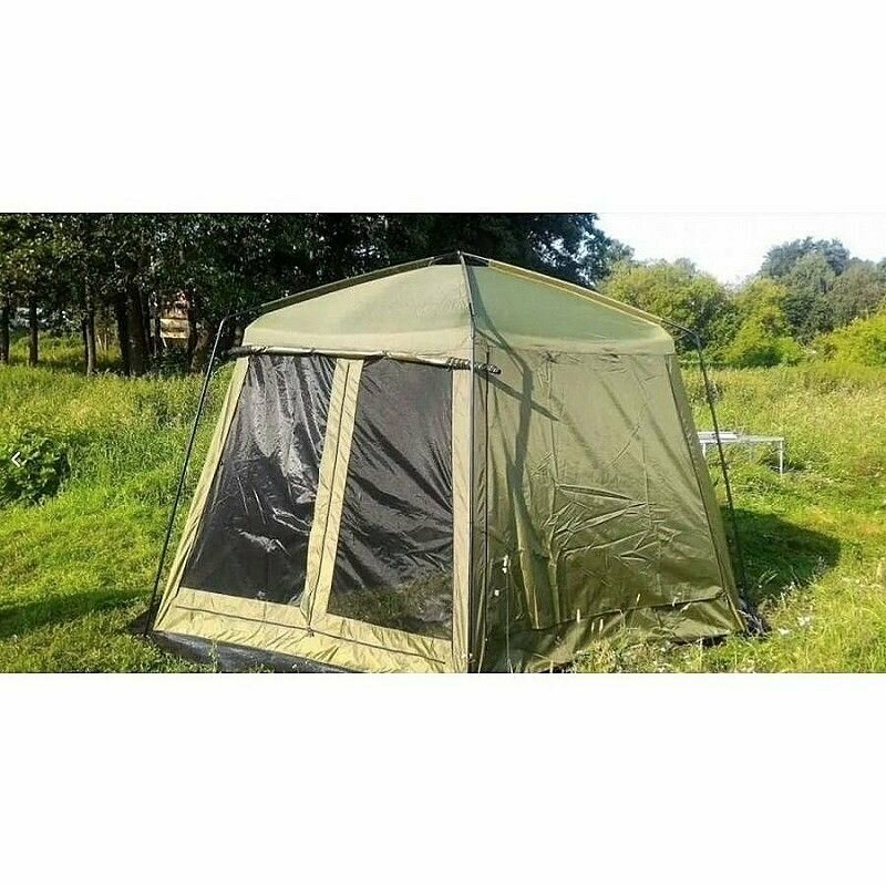 палатка туристическая с москитной сеткой, тент садовый шатер, для рыбалки /для дачи, беседка, Шестиугольный шатер 420*420*225cm - фотография № 7