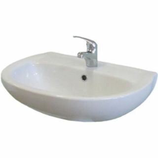 Раковина для ванной Santeri Версия 56.5см с отв. с переливом белый (1.3111.5.S00.11B.0)