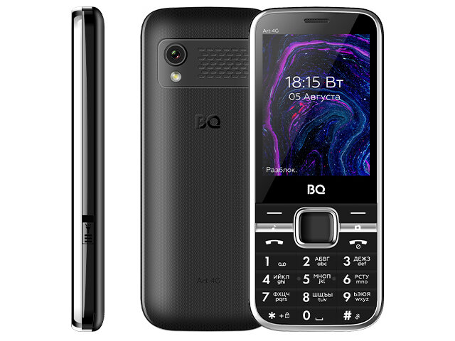 Телефон BQ 2800L Art 4G, Dual nano SIM, черный