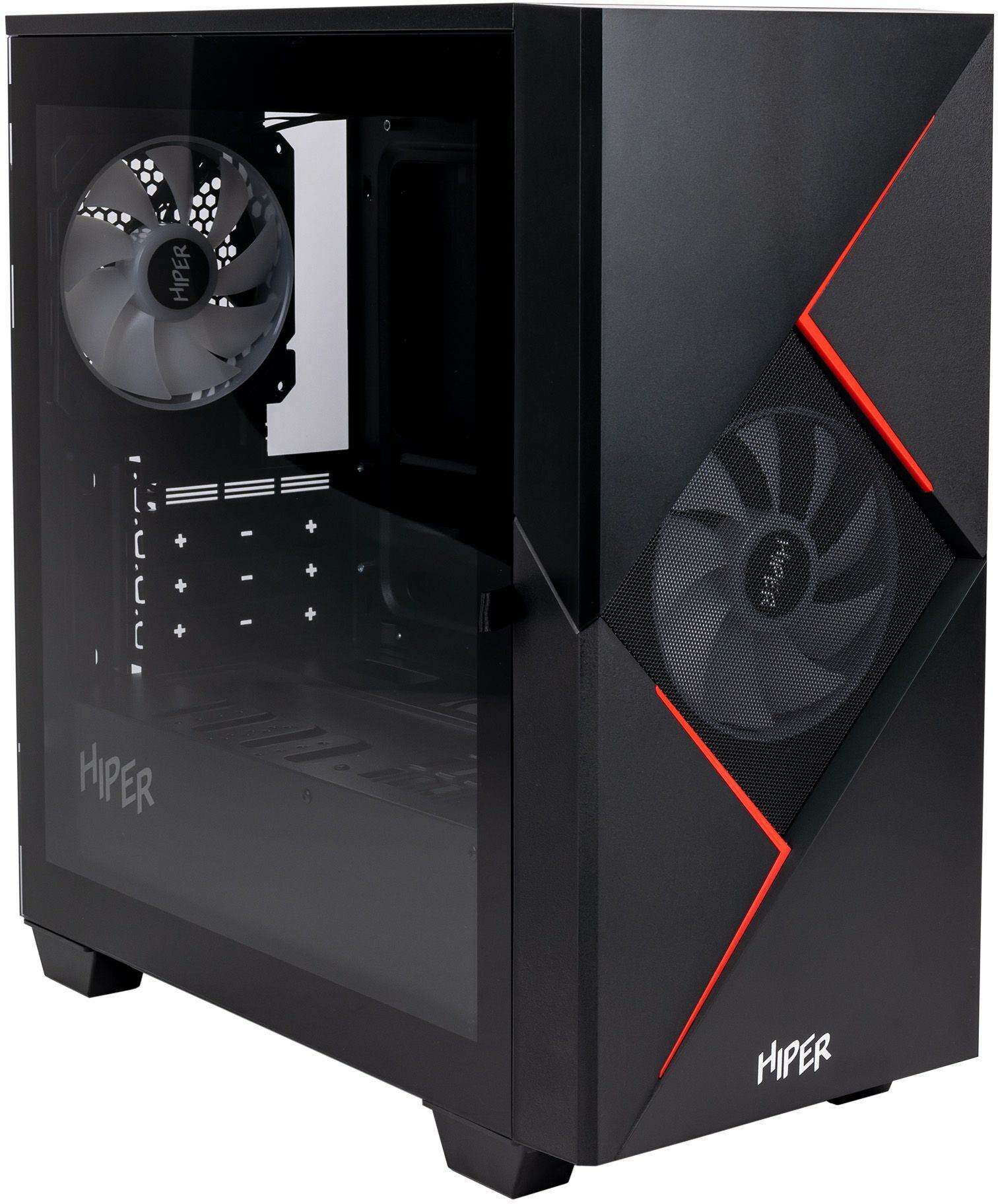 Компьютерный корпус mATX Hiper CYCLOPS BR черный