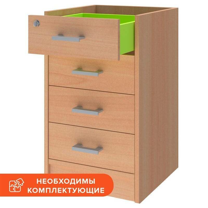 фото Тумба PT Арго Корпус приставной АТ-05 бук