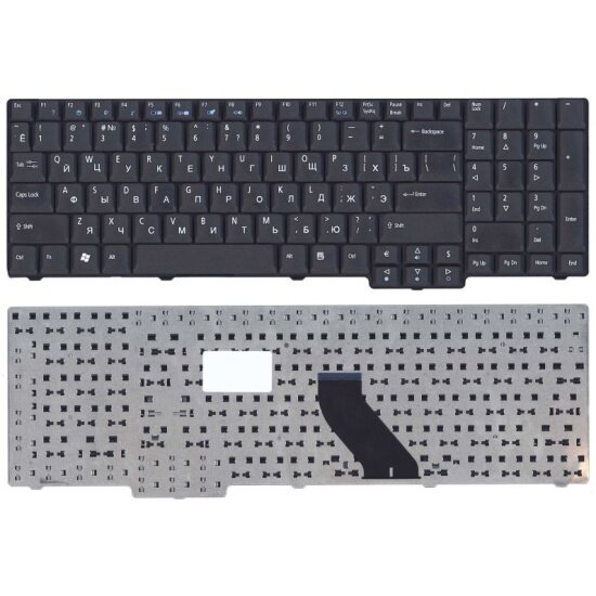 Клавиатура для ноутбука Amperin Acer Aspire 5335 5735 6530G 6930G черная матовая