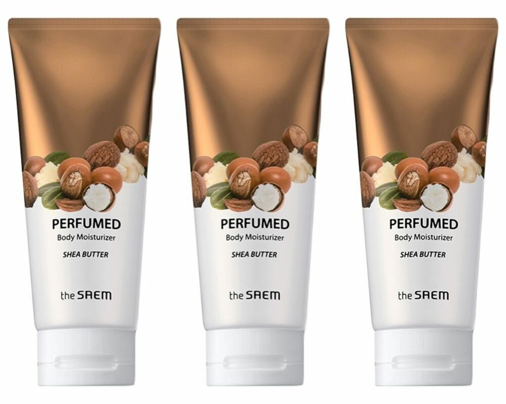 THE SAEM Лосьон для тела парфюмированный с маслом ши Perfumed Body Moisturizer Shea Butter, 200 мл, 3 шт